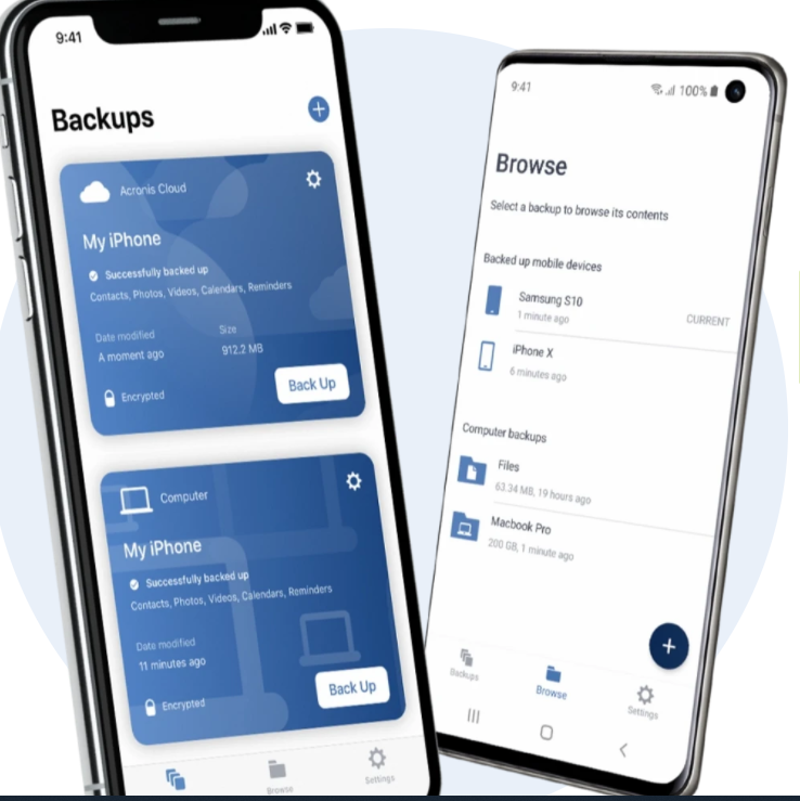 screenshot of Acronis True Image